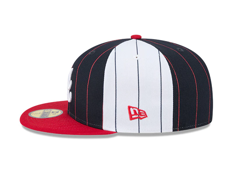 Atlanta Braves Pinstripe 59FIFTY Fitted Hat - Image 3