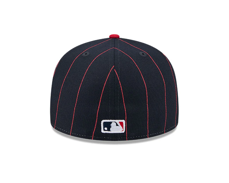 Atlanta Braves Pinstripe 59FIFTY Fitted Hat - Image 4