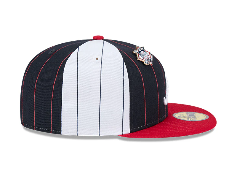 Atlanta Braves Pinstripe 59FIFTY Fitted Hat - Image 5