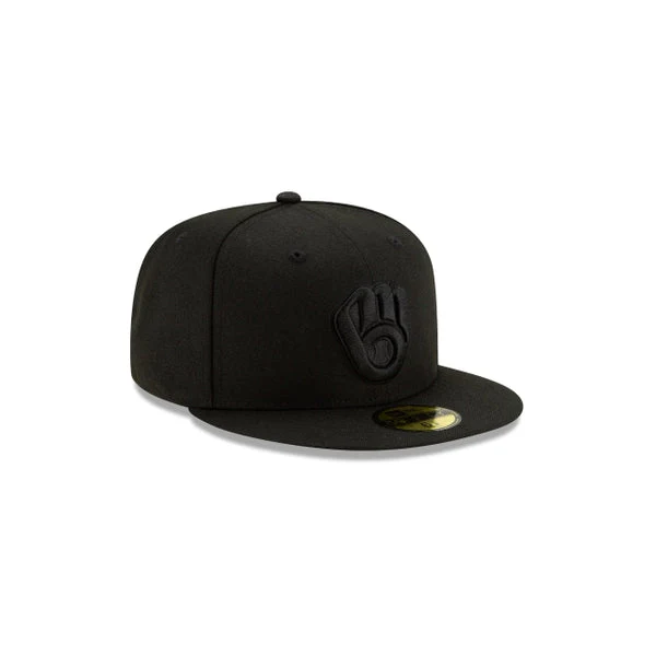 MLB Basic 59FIFTY Black/Black Fitted Cap - Image 3