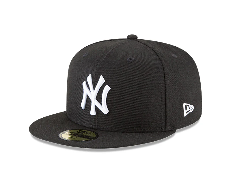 MLB Basic 59FIFTY Black/White Fitted Cap - Image 4