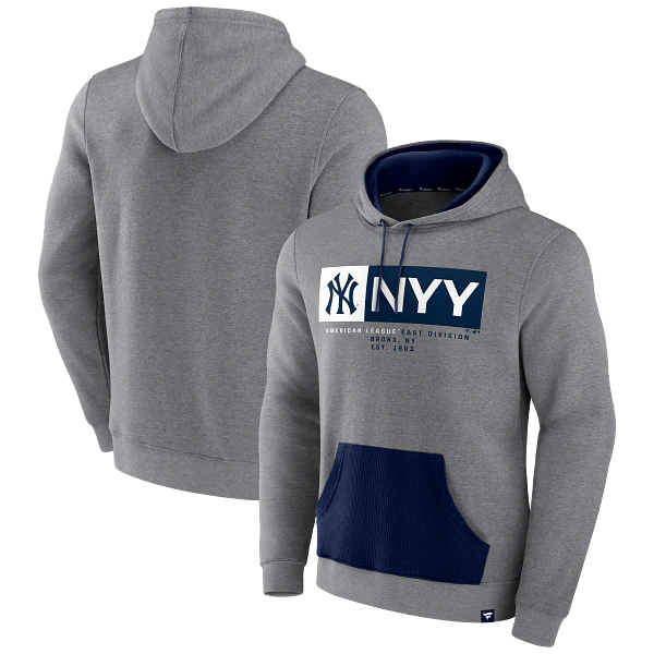 MEN'S ICONIC FLEECE RIB BLOCK HOODIE - Image 3