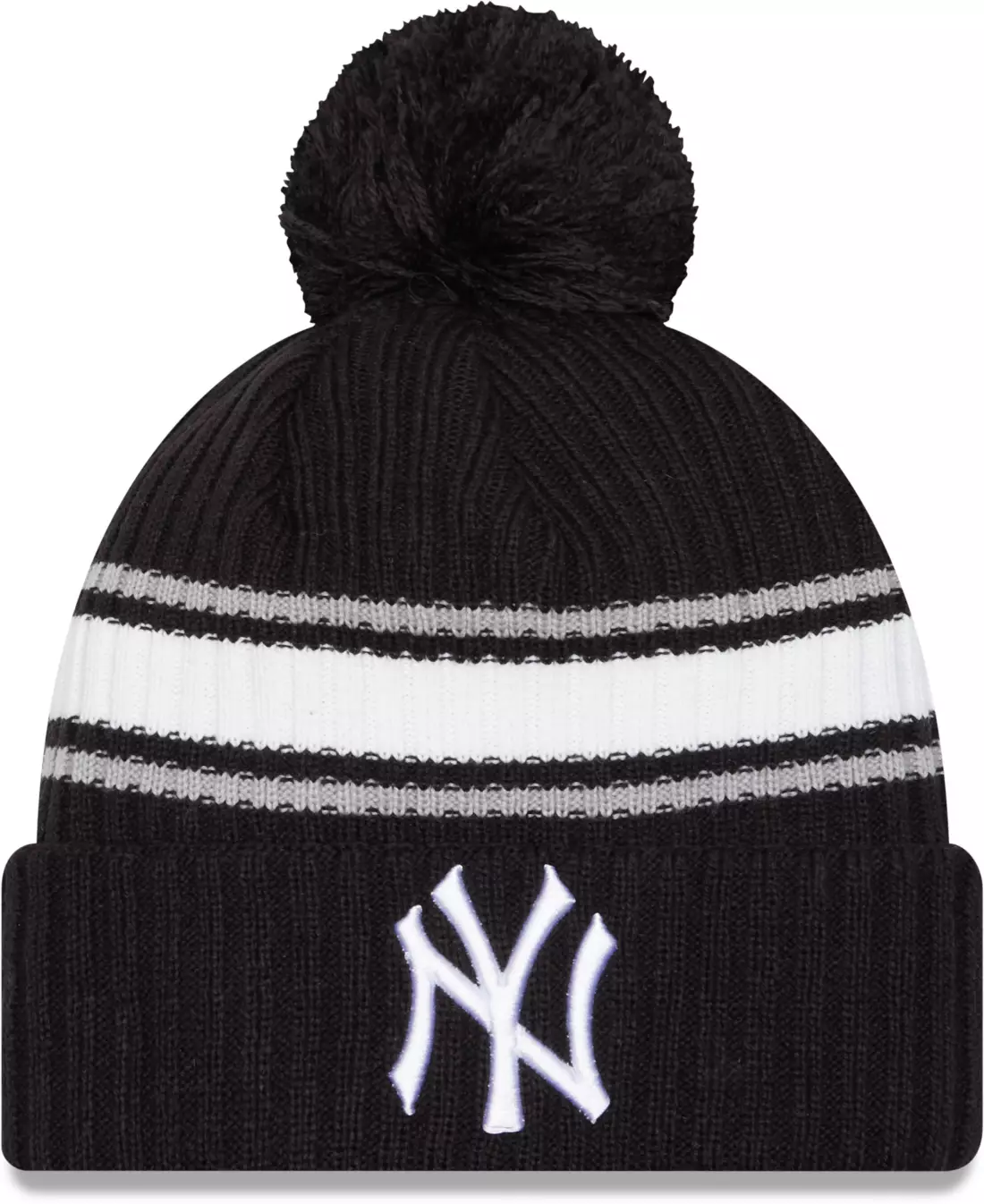 MLB Cuffed Knit Fold Toque Black - Image 6
