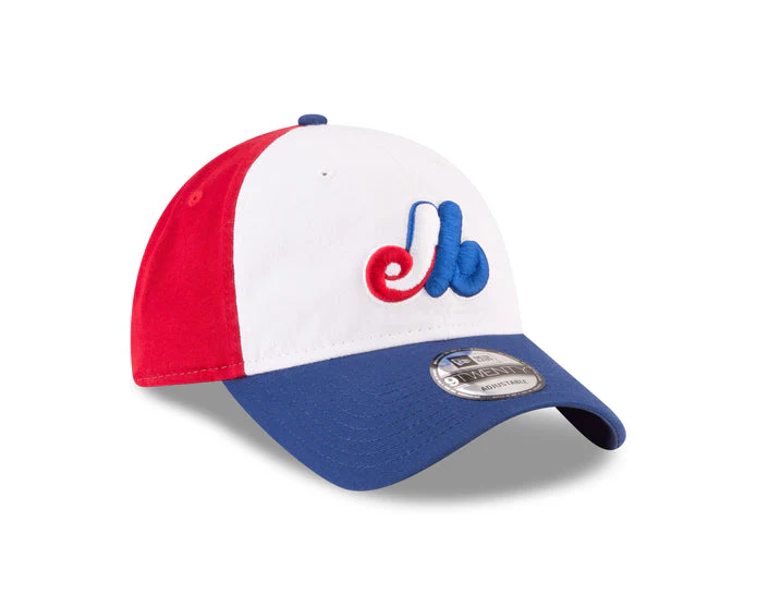 Montreal Expos Tricolor 9TWENTY Cooperstown Adjustable Hat - Image 3